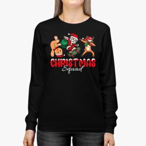 Christmas Squad Santa Dabbing Elf Family Matching Pajamas Longsleeve Tee 2 2