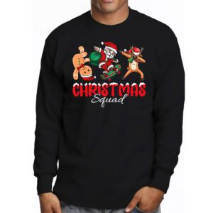 Christmas Squad Santa Dabbing Elf Family Matching Pajamas Longsleeve Tee 3 2