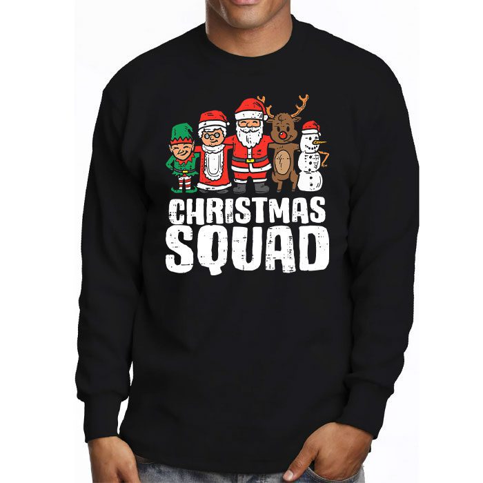 Christmas-Squad-Santa-Dabbing-Elf-Family-Matching-Pajamas-Longsleeve-Tee-3 Christmas Squad Santa Dabbing Elf Family Matching Pajamas Longsleeve Tee 3 3