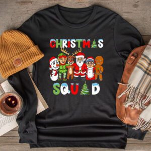 Christmas Squad Santa Dabbing Elf Family Matching Pajamas Longsleeve Tee