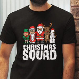 Christmas Squad Santa Dabbing Elf Family Matching Pajamas T Shirt 2 3
