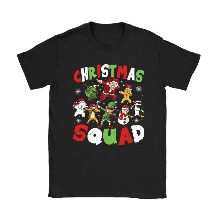 Christmas Squad Santa Dabbing Elf Family Matching Pajamas T-Shirt