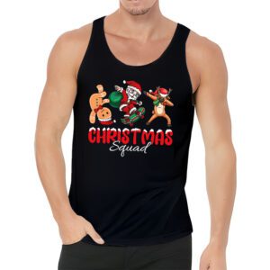 Christmas Squad Santa Dabbing Elf Family Matching Pajamas Tank Top 3 2