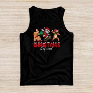 Christmas Squad Santa Dabbing Elf Family Matching Pajamas Tank Top