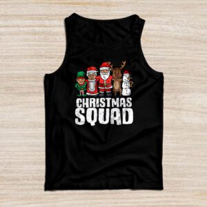 Christmas Squad Santa Dabbing Elf Family Matching Pajamas Tank Top