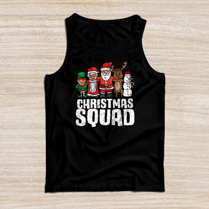 Christmas-Squad-Santa-Dabbing-Elf-Family-Matching-Pajamas-Tank-Top Christmas Squad Santa Dabbing Elf Family Matching Pajamas Tank Top