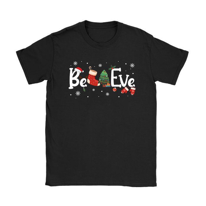 Christmas-T-Shirt-Believe-in-Santa-Claus-Shirt-T-Shirt Christmas T-Shirt - Believe in Santa Claus Shirt T-Shirt