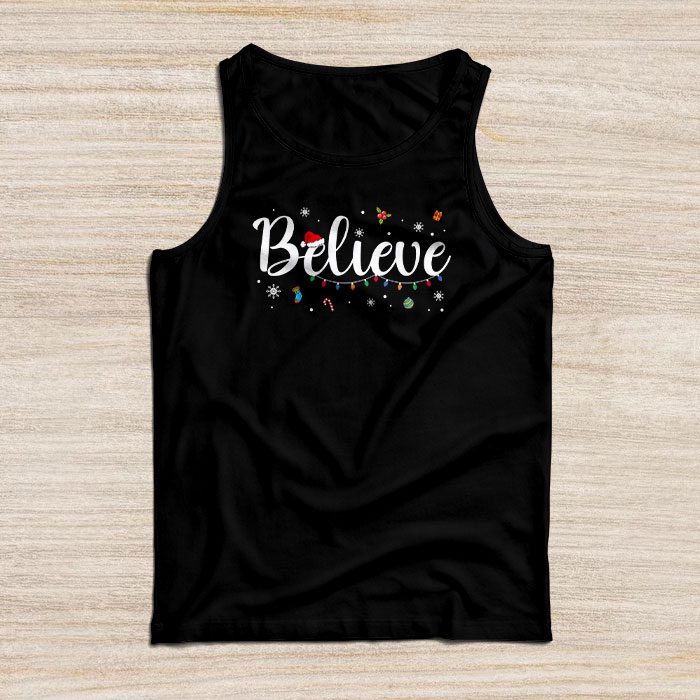 Christmas-Tank-Top-Believe-in-Santa-Claus-Shirt-Tank-Top Christmas Tank Top - Believe in Santa Claus Shirt Tank Top