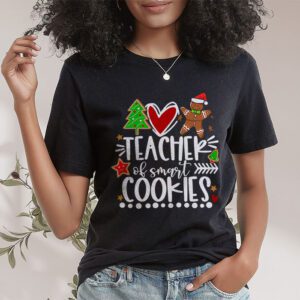 Christmas Teacher Of Smart Cookies Funny Cute Gingerbread T Shirt 1 3