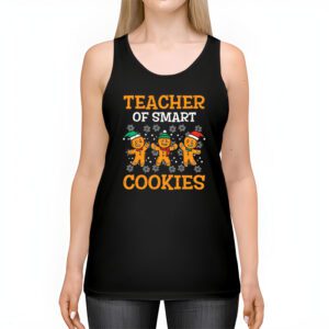 Christmas Teacher Of Smart Cookies Funny Cute Gingerbread Tank Top 2 1