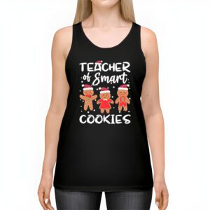 Christmas Teacher Of Smart Cookies Funny Cute Gingerbread Tank Top 2 2