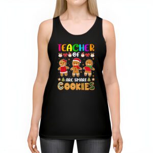 Christmas Teacher Of Smart Cookies Funny Cute Gingerbread Tank Top 2 4