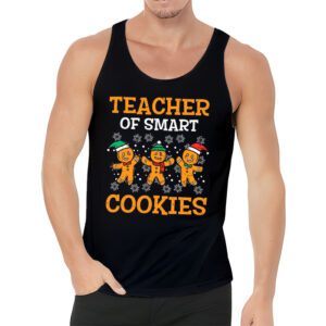 Christmas Teacher Of Smart Cookies Funny Cute Gingerbread Tank Top 3 1