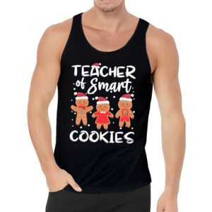 Christmas Teacher Of Smart Cookies Funny Cute Gingerbread Tank Top 3 2