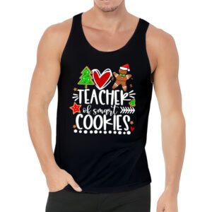 Christmas Teacher Of Smart Cookies Funny Cute Gingerbread Tank Top 3 3