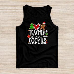 Christmas Teacher Of Smart Cookies Funny Cute Gingerbread Tank Top