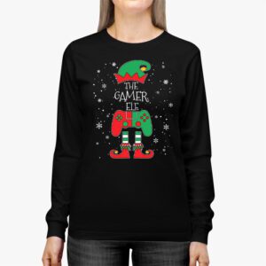 Christmas elf Matching Gamer family gaming boys kids men Longsleeve Tee 2 2