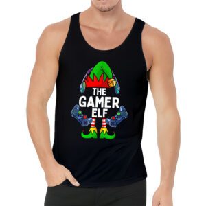 Christmas elf Matching Gamer family gaming boys kids men Tank Top 3 1