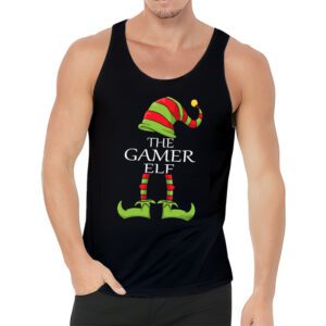 Christmas elf Matching Gamer family gaming boys kids men Tank Top 3 4