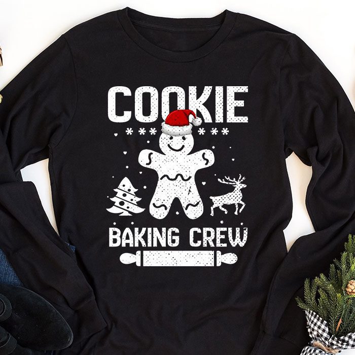 Cookie-Baking-Crew-Christmas-Santa-Family-Gingerbread-Team-Longsleeve-Tee-1 Cookie Baking Crew Christmas Santa Family Gingerbread Team Longsleeve Tee 1 1