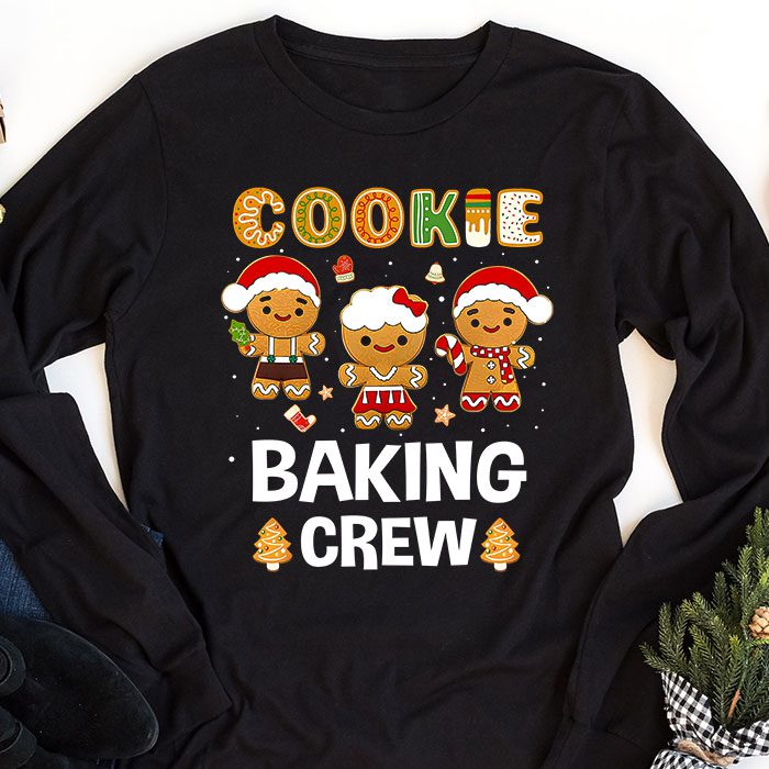 Cookie-Baking-Crew-Christmas-Santa-Family-Gingerbread-Team-Longsleeve-Tee-1 Cookie Baking Crew Christmas Santa Family Gingerbread Team Longsleeve Tee 1 2