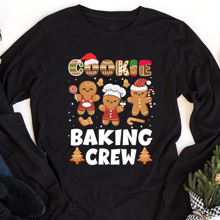 Cookie-Baking-Crew-Christmas-Santa-Family-Gingerbread-Team-Longsleeve-Tee-1 Cookie Baking Crew Christmas Santa Family Gingerbread Team Longsleeve Tee 1 4