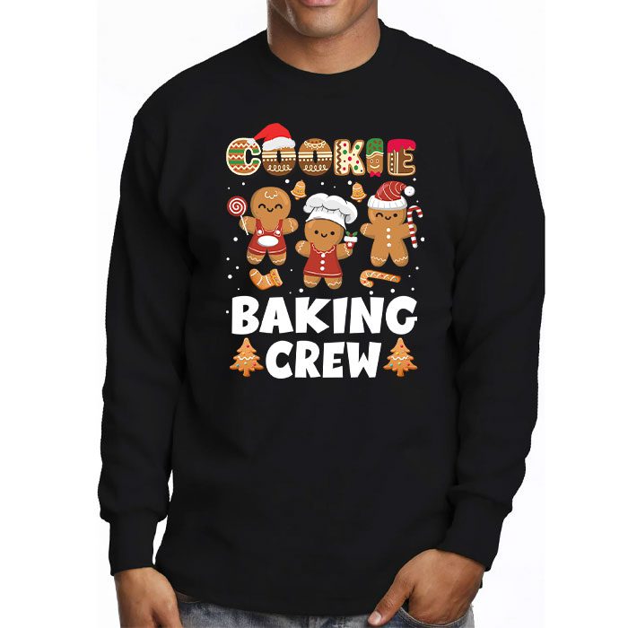 Cookie-Baking-Crew-Christmas-Santa-Family-Gingerbread-Team-Longsleeve-Tee-3 Cookie Baking Crew Christmas Santa Family Gingerbread Team Longsleeve Tee 3 4