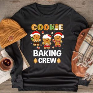 Cookie Baking Crew Christmas Santa Family Gingerbread Team Longsleeve Tee