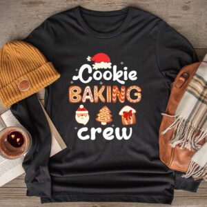 Cookie Baking Crew Christmas Santa Family Gingerbread Team Longsleeve Tee