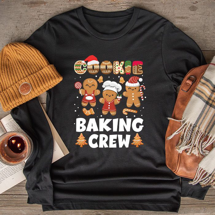 Cookie-Baking-Crew-Christmas-Santa-Family-Gingerbread-Team-Longsleeve-Tee Cookie Baking Crew Christmas Santa Family Gingerbread Team Longsleeve Tee