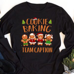 Cookie Baking Team Caption Gingerbread Christmas Longsleeve Tee 1 3