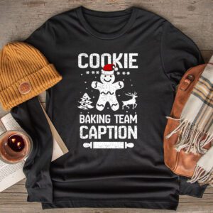 Cookie Baking Team Caption Gingerbread Christmas Longsleeve Tee