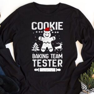 Cookie Baking Team Tester Gingerbread Christmas Longsleeve Tee 1