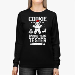 Cookie Baking Team Tester Gingerbread Christmas Longsleeve Tee 2