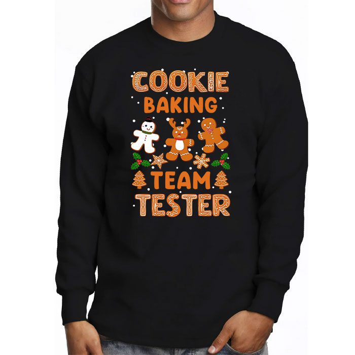 Cookie-Baking-Team-Tester-Gingerbread-Christmas-Longsleeve-Tee-3 Cookie Baking Team Tester Gingerbread Christmas Longsleeve Tee 3 4