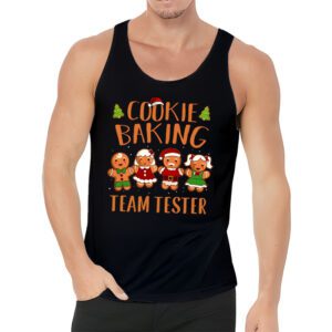 Cookie Baking Team Tester Gingerbread Christmas Tank Top 3 3