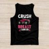 Crush Breast Cancer Awareness Monster Truck Toddler Boy Tank Top
