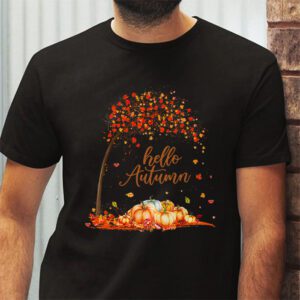 Cute Hello Autumn Season Thanksgiving and Fall Color Lovers T Shirt 2 3