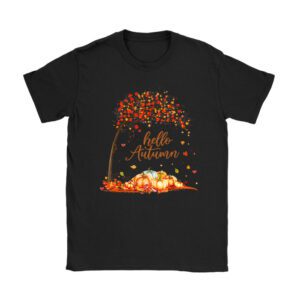 Cute Hello Autumn Season Thanksgiving and Fall Color Lovers T-Shirt