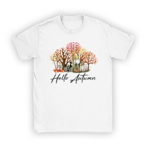 Cute Hello Autumn Season Thanksgiving and Fall Color Lovers T-Shirt