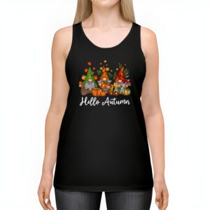 Cute Hello Autumn Season Thanksgiving and Fall Color Lovers Tank Top 2 2