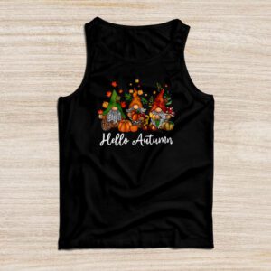 Cute Hello Autumn Season Thanksgiving and Fall Color Lovers Tank Top