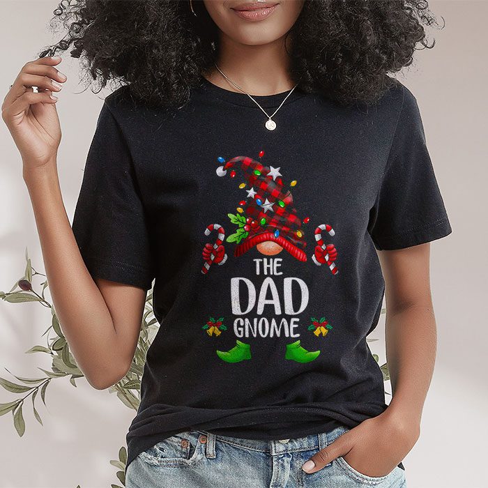 Dad-Gnome-Buffalo-Plaid-Matching-Family-Christmas-Pajama-T-Shirt-1 Dad Gnome Buffalo Plaid Matching Family Christmas Pajama T Shirt 1