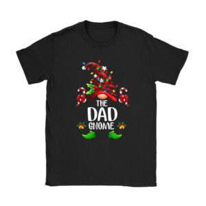 Dad Gnome Buffalo Plaid Matching Family Christmas Pajama T-Shirt