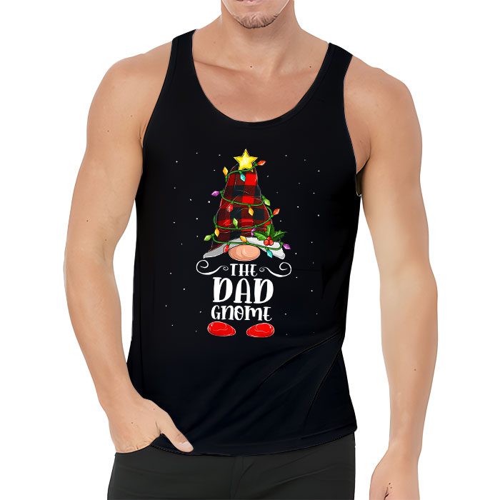 Dad-Gnome-Buffalo-Plaid-Matching-Family-Christmas-Pajama-Tank-Top-3 Dad Gnome Buffalo Plaid Matching Family Christmas Pajama Tank Top 3 1