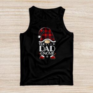 Dad Gnome Buffalo Plaid Matching Family Christmas Pajama Tank Top