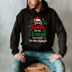 Dear Santa I Can Explain Funny Christmas Shirts Kids Adults Hoodie 2 2