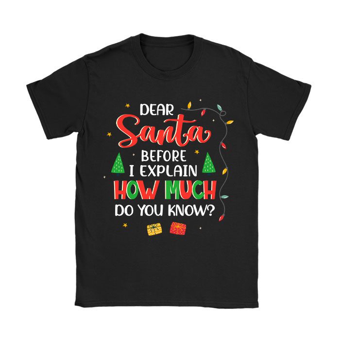 Dear Santa I Can Explain Funny Christmas Shirts Kids Adults T-Shirt