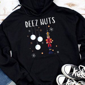 Deez Nuts Nutcracker Nut Shirt Men Women Funny Christmas Pjs Hoodie