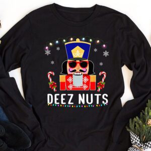 Deez Nuts Nutcracker Nut Shirt Men Women Funny Christmas Pjs Longsleeve Tee 1 5